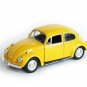 1/32 Scale Yellow VW Beetle 1967 Vintage Diecast Pull Back Car Kids Toys