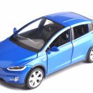 1:32 Scale Car Model X90 Tesla Blue alloy diecast Model Car W sound&light model Car Toy #1