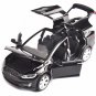 1:32 Scale Car Model X90 Tesla Blue alloy diecast Model Car W sound&light model Car Toy #2