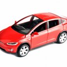 1:32 Scale Car Model X90 Tesla Blue alloy diecast Model Car W sound&light model Car Toy #3