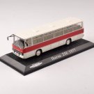 Diecast White Ikarus 256 1977 Bus Vehicles Car Model Toy