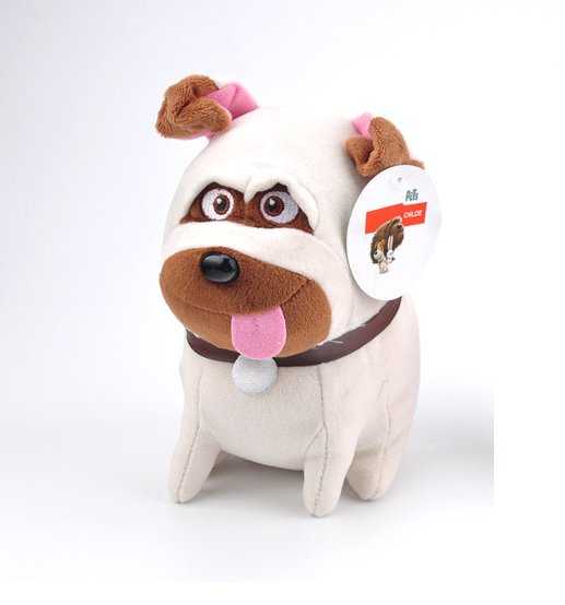 plush snowball dog toy