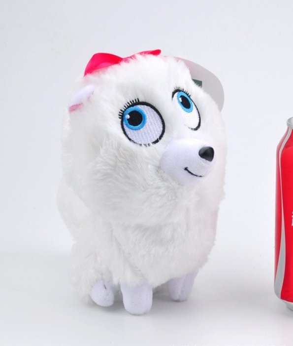 plush snowball dog toy