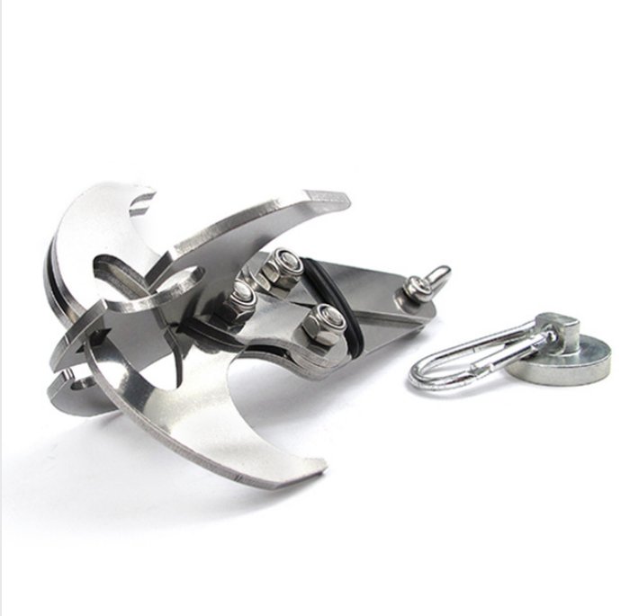 Stainless Steel Gravity Hook Carabiner Key Chain Foldable