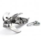 Stainless Steel Gravity Hook Carabiner Key Chain Magnet Foldable Grappling Climbing Claw Car