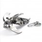 Stainless Steel Gravity Hook Carabiner Key Chain Magnet Foldable Grappling Climbing Claw Car