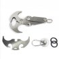 Stainless Steel Gravity Hook Carabiner Key Chain Magnet Foldable Grappling Climbing Claw Car