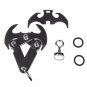 Stainless Steel Gravity Hook Carabiner Key Chain Magnet Foldable Grappling Climbing Claw Car