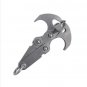 Stainless Steel Gravity Hook Carabiner Key Chain Magnet Foldable Grappling Climbing Claw Car