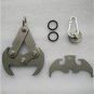 Stainless Steel Gravity Hook Carabiner Key Chain Magnet Foldable Grappling Climbing Claw Car