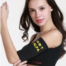 1 Pair Women Sauna Arm Shaper Slimming Slimmer Sleeve Wraps Black