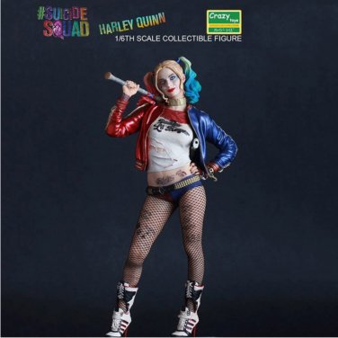 26cm The Avengers Super Hero Crazy Toys Suicide Squad Harley Quinn Action Figure PVC Doll