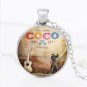 Movie Coco Pixar Figures Toys Coco Birthday Party Gift Alloy Pendants Keychain Necklace #2