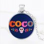 Movie Coco Pixar Figures Toys Coco Birthday Party Gift Alloy Pendants Keychain Necklace #4