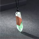 Handmade Wood Resin Necklaces & Pendants Long Adjustable Size Rope Chain Natural Wooden #1