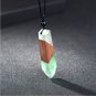 Handmade Wood Resin Necklaces & Pendants Long Adjustable Size Rope Chain Natural Wooden #1