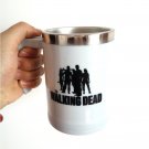 The walking dead Self Stirring Coffee Mug Stainless Steel Electric mixer Automatic (White)