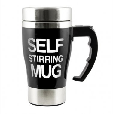 Hot Self Stirring 350 ML Automatic Electric Coffee Cup Smart Stainless Steel Mugs #1