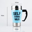 Hot Self Stirring 350 ML Automatic Electric Coffee Cup Smart Stainless Steel Mugs #4