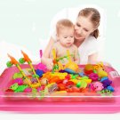 40pcs/lot With Inflatable pool Magnetic Fishing Toy Rod Net Set Model Play Fishing Games