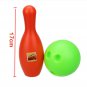10pcs/Set 17cm Parent-child toys Plastic Bowling Toys Educational Toy