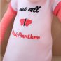 80cm Nici Super Cute Shin Leopard Pink Panther T-shirt Plush Toy Stuffed Animal Doll