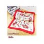 NWT Neckerchief Silk Scarf Red Paisley Printed All Seasons Squared 20*20in