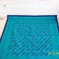 New Blue Bandana Faux Blend Silk Scarf Bank Uniform Fashion Squared 20*20in