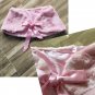 NWT Plus Size Light Pink Deluxe Bridal Wrap Faux Fur Shawl Shrug Bolero Ribbons