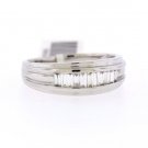 0.50 CT Natural Baguette Diamond Men's Wedding Band Ring in Solid 14 KT Gold