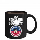 German Shepherd Ceramic Coffee Mug - Homeland Security - Cute Large Cup (Black) - Best Gift