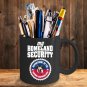German Shepherd Ceramic Coffee Mug - Homeland Security - Cute Large Cup (Black) - Best Gift