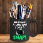 Photography Ceramic Coffee Mug - I Could Snap - Funny Large Cup (Black) - Best Gift for Men, Women