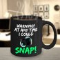 Photography Ceramic Coffee Mug - I Could Snap - Funny Large Cup (Black) - Best Gift for Men, Women