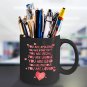Love Ceramic Coffee Mug - You Are Loved - Cute Large Cup (Black) - Best Gift for Men, Women