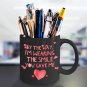 Love Ceramic Coffee Mug - The Smile You Gave Me - Cute Large Cup (Black) - Best Gift for Men, Women