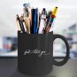 Love Ceramic Coffee Mug - I Love You - Cute Large Cup (Black) - Best Gift for Men, Women