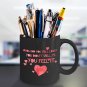 Love Ceramic Coffee Mug - Spell Love - Cute Large Cup (Black) - Best Gift for Men, Women