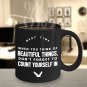 Inspirational Ceramic Coffee Mug - Count Yourself - Cool Large Cup (Black) - Best Gift for Men,Women