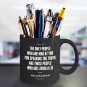Inspirational Ceramic Coffee Mug - Living a Lie - Cool Large Cup (Black) - Best Gift for Men, Women