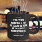 Inspirational Ceramic Coffee Mug - Living a Lie - Cool Large Cup (Black) - Best Gift for Men, Women