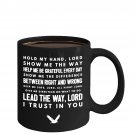 Christian Ceramic Coffee Mug - I Trust in You - Cool Large Cup (Black) - Best Gift for Men, Women