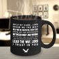 Christian Ceramic Coffee Mug - I Trust in You - Cool Large Cup (Black) - Best Gift for Men, Women