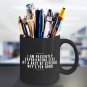 Funny Ceramic Coffee Mug - WTF Per Hour - Cool Large Cup (Black) - Best Gift for Men, Women