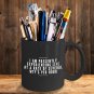 Funny Ceramic Coffee Mug - WTF Per Hour - Cool Large Cup (Black) - Best Gift for Men, Women