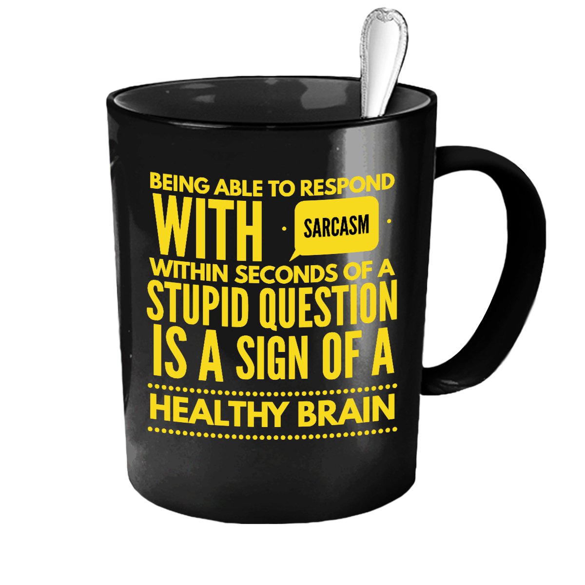 Funny Ceramic Coffee Mug Respond With Sarcasm Cute Large Cup Black Best T For Men Women