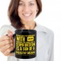 Funny Ceramic Coffee Mug - Respond With Sarcasm - Cute Large Cup (Black) - Best Gift for Men, Women