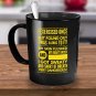 Funny Ceramic Coffee Mug - Allergic to Exercise - Cute Large Cup (Black) - Best Gift for Men, Women
