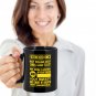 Funny Ceramic Coffee Mug - Allergic to Exercise - Cute Large Cup (Black) - Best Gift for Men, Women