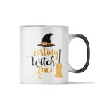 Magic Mug - Resting Witch Face - Halloween Gift for Women, Funny Gift for Men, Birthday Gift for Her